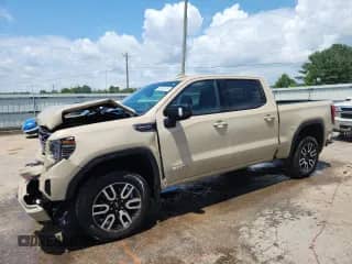 2022 GMC Sierra 1500 AT4 with VIN 3GTPUEEL1NG552256, listed as a Copart auction lot 62485145 with 65,538 mi miles and Salvage title. Bid and sale history available at DreamBid. Image 1.