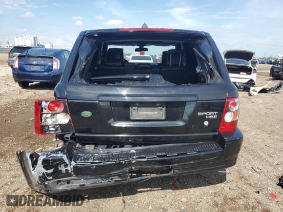 2008 Land Rover Range Rover Sport HSE with VIN SALSK254X8A148620, listed as a Copart auction lot 81285495 with Not provided miles and Salvage title. Bid and sale history available at DreamBid. Image 6.