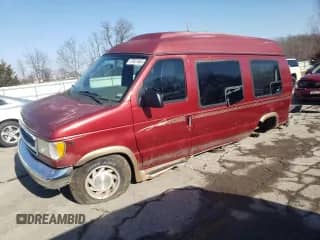 2000 Ford Econoline Cargo Recreational with VIN 1FDRE14L0YHB24667, listed as a Copart auction lot 87927605 with 176,283 mi miles and Salvage title. Bid and sale history available at DreamBid. Image 1.