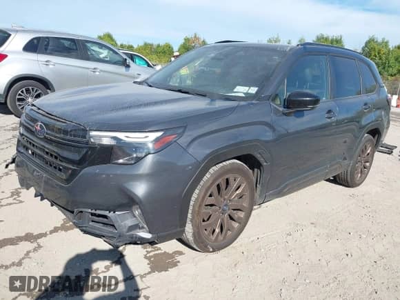 2025 Subaru Forester Special Sports z VIN JF2SLDHC5SH420395, wystawiony jako IAAI lot #43246496 z przebiegiem 26 725 mil mil oraz . Historia ofert i sprzedaży dostępna na DreamBid. Obrazek 2.