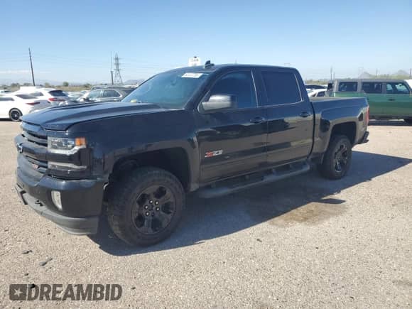 2017 Chevrolet Silverado 1500 LTZ with VIN 3GCUKSEC2HG150273, listed as a Copart auction lot 82472785 with 132,100 mi miles and Salvage title. Bid and sale history available at DreamBid. Image 1.