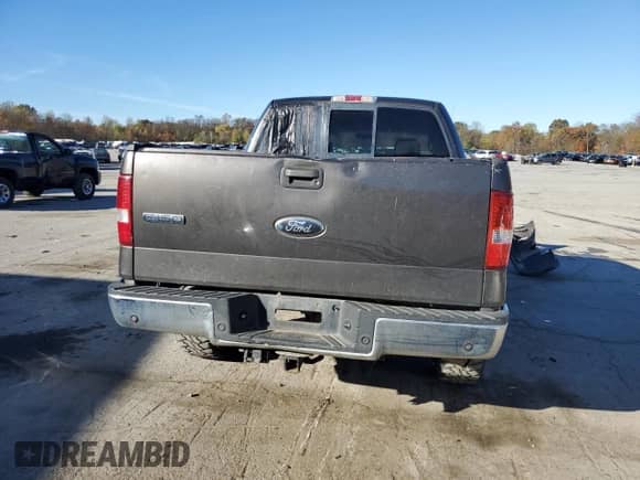 2006 Ford F-150 XLT with VIN 1FTPW14596FB10592, listed as a Copart auction lot 89660545 with 250,084 mi miles and Salvage title. Bid and sale history available at DreamBid. Image 6.