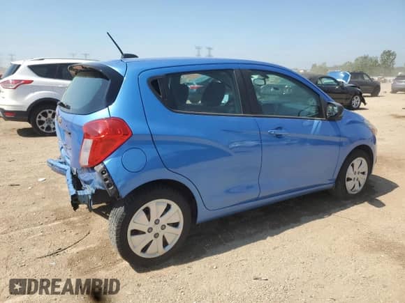 2018 Chevrolet Spark LS with VIN KL8CB6SA0JC475754, listed as a Copart auction lot 67980615 with 100,803 mi miles and Salvage title. Bid and sale history available at DreamBid. Image 3.