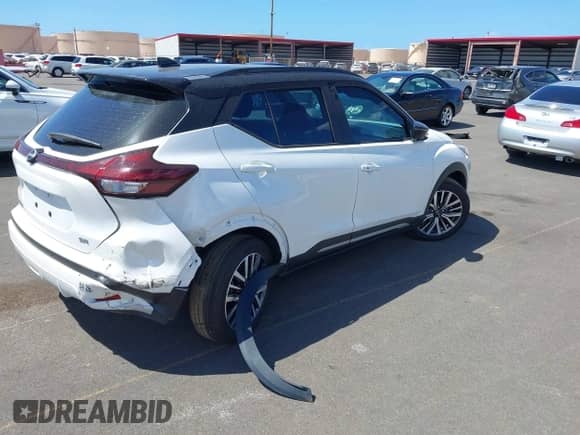 2024 Nissan Kicks SR with VIN 3N1CP5DV6RL535820, listed as a IAAI auction lot 43188034 with 6,519 mi miles and . Bid and sale history available at DreamBid. Image 4.