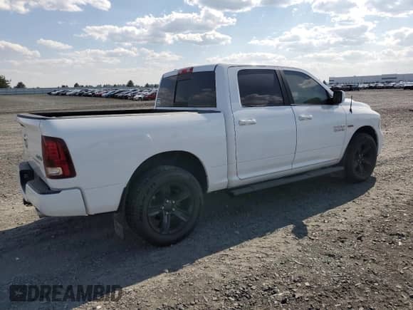 2017 Ram 1500 Sport with VIN 1C6RR7MT3HS758805, listed as a Copart auction lot 65687805 with 46,630 mi miles and Salvage title. Bid and sale history available at DreamBid. Image 3.