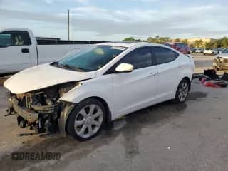 2013 Hyundai Elantra GLS with VIN 5NPDH4AE6DH446173, listed as a Copart auction lot 85305495 with 143,514 mi miles and Salvage title. Bid and sale history available at DreamBid. Image 1.
