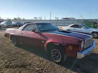 1974 Chevrolet El Camino z VIN 1D80R4Z432589, wystawiony jako Copart lot #80437194 z przebiegiem 7 397 mil mil oraz Czysty tytuł • Clean title. Historia ofert i sprzedaży dostępna na DreamBid. Obrazek 4.