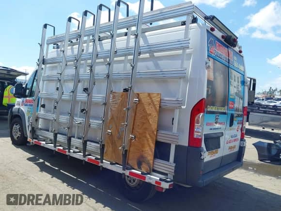2017 Ram ProMaster Cargo with VIN 3C6URVHGXHE510548, listed as a IAAI auction lot 43369324 with 53,428 mi miles and . Bid and sale history available at DreamBid. Image 3.
