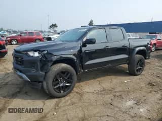 2023 Chevrolet Colorado 4WD Trail Boss с VIN 1GCPTEEKXP1123449, выставлен на аукционе Copart как лот 67524375 с пробегом 50 802 миль миль и На запчасти • Non repairable. История ставок и продаж доступна на DreamBid. Изображение 1.