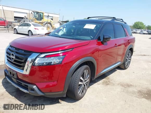 2023 Nissan Pathfinder Platinum с VIN 5N1DR3DK6PC210286, выставлен на аукционе IAAI как лот 42021775 с пробегом 48 482 миль миль и . История ставок и продаж доступна на DreamBid. Изображение 2.