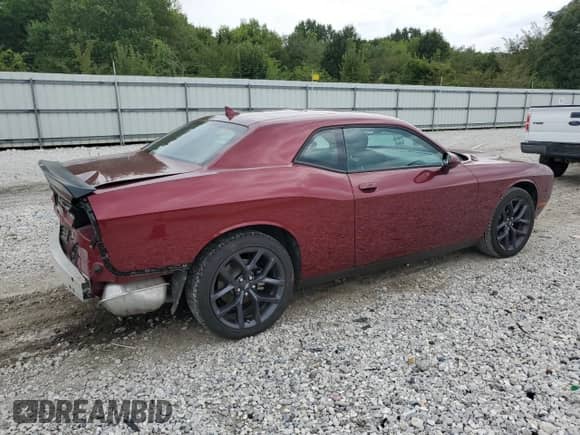 2023 Dodge Challenger SXT with VIN 2C3CDZAG2PH693357, listed as a Copart auction lot 71368495 with 20,127 mi miles and Salvage title. Bid and sale history available at DreamBid. Image 3.