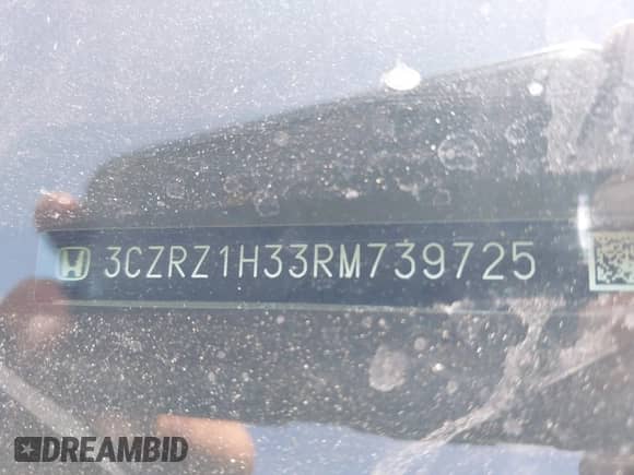 2024 Honda HR-V LX с VIN 3CZRZ1H33RM739725, выставлен на аукционе IAAI как лот 42440597 с пробегом 16 323 миль миль и . История ставок и продаж доступна на DreamBid. Изображение 18.