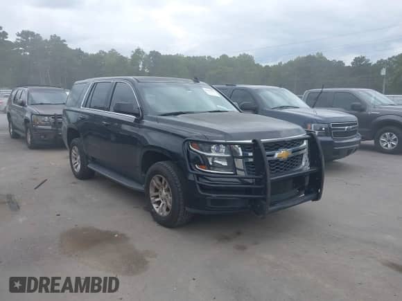 2017 Chevrolet Tahoe Commercial with VIN 1GNSKFEC6HR214059, listed as a IAAI auction lot 43333597 with 172,566 mi miles and . Bid and sale history available at DreamBid. Image 1.
