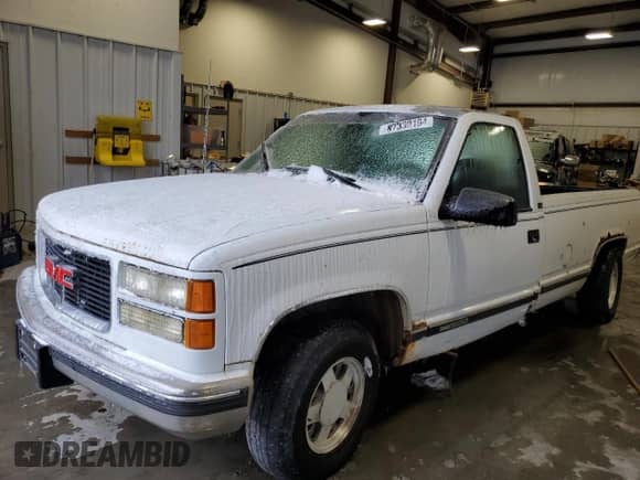 1995 GMC Sierra 1500 z VIN 1GTEC14H2SZ507399, wystawiony jako Copart lot #87330104 z przebiegiem 275 050 mil mil oraz Szkoda całkowita • Salvage title. Historia ofert i sprzedaży dostępna na DreamBid. Obrazek 1.