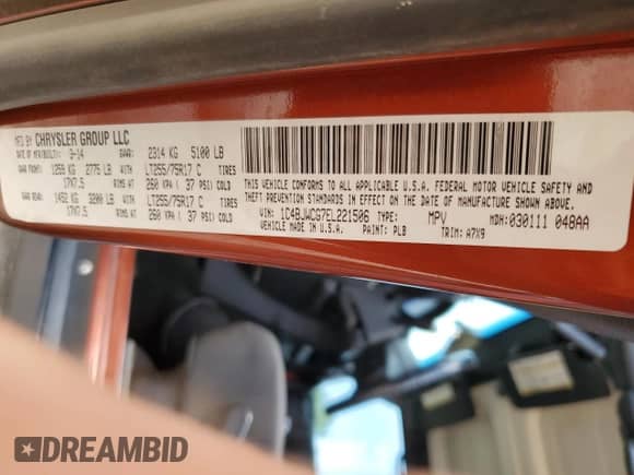 2014 Jeep Wrangler Rubicon with VIN 1C4BJWCG7EL221506, listed as a Copart auction lot 62457345 with 69,606 mi miles and Salvage title. Bid and sale history available at DreamBid. Image 13.