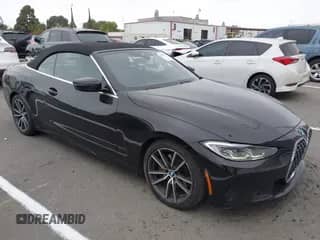 2023 BMW 4 Series 430i with VIN WBA23AT08PCM43813, listed as a IAAI auction lot 42563600 with 40,275 mi miles and . Bid and sale history available at DreamBid. Image 1.