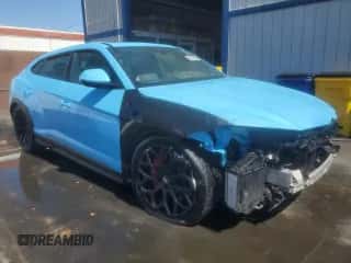 2022 Lamborghini Urus with VIN ZPBUA1ZL7NLA19211, listed as a Copart auction lot 81304775 with 15,414 mi miles and Clean title. Bid and sale history available at DreamBid. Image 4.