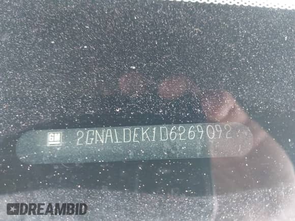 2013 Chevrolet Equinox LT with VIN 2GNALDEK1D6269092, listed as a IAAI auction lot 42739272 with 190,509 mi miles and . Bid and sale history available at DreamBid. Image 9.