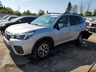 2021 Subaru Forester z VIN JF2SKEJC9MH546703, wystawiony jako Copart lot #80345195 z przebiegiem 159 854 mil mil oraz Szkoda całkowita • Salvage title. Historia ofert i sprzedaży dostępna na DreamBid. Obrazek 1.