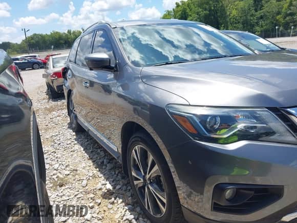 2018 Nissan Pathfinder S with VIN 5N1DR2MN0JC626023, listed as a IAAI auction lot 42740550 with 82,235 mi miles and . Bid and sale history available at DreamBid. Image 13.