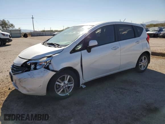 2014 Nissan Note S with VIN 3N1CE2CP5EL369338, listed as a Copart auction lot 80727795 with 119,710 mi miles and Salvage title. Bid and sale history available at DreamBid. Image 1.
