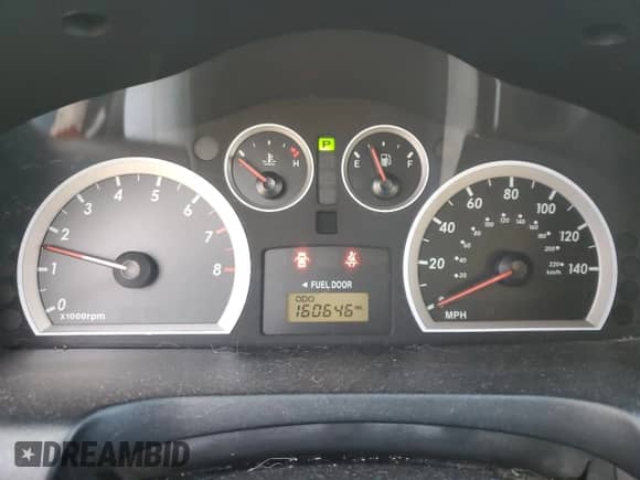 2005 Hyundai Santa Fe GLS с VIN KM8SC73D45U987706, выставлен на аукционе Copart как лот 77706174 с пробегом 160 646 миль миль и Списание • Salvage title. История ставок и продаж доступна на DreamBid. Изображение 9.