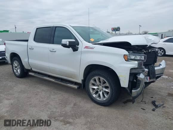 2021 Chevrolet Silverado 1500 LTZ with VIN 3GCUYGET3MG338547, listed as a IAAI auction lot 41621179 with 25,335 mi miles and . Bid and sale history available at DreamBid. Image 1.