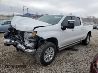 2024 Chevrolet Silverado 1500 LTZ с VIN 1GCUDGE82RZ350249, выставлен на аукционе Copart как лот 43452595 с пробегом 7 363 миль миль и Списание • Salvage title. История ставок и продаж доступна на DreamBid. Изображение 1.
