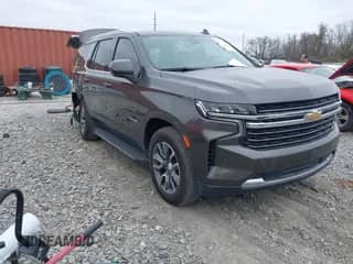 2021 Chevrolet Tahoe LT z VIN 1GNSCNKD7MR439900, wystawiony jako IAAI lot #41187590 z przebiegiem 119 131 mil mil oraz . Historia ofert i sprzedaży dostępna na DreamBid. Obrazek 1.
