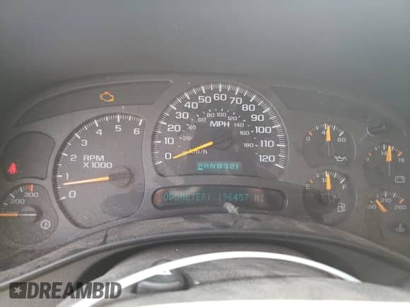 2004 Chevrolet Suburban LS z VIN 3GNGK26U54G165100, wystawiony jako Copart lot #65907575 z przebiegiem 196 457 mil mil oraz Szkoda całkowita • Salvage title. Historia ofert i sprzedaży dostępna na DreamBid. Obrazek 9.