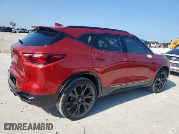2022 Chevrolet Blazer RS с VIN 3GNKBERS1NS117825, выставлен на аукционе Copart как лот 64172425 с пробегом 33 272 миль миль и Чистый • Clean title. История ставок и продаж доступна на DreamBid. Изображение 3.