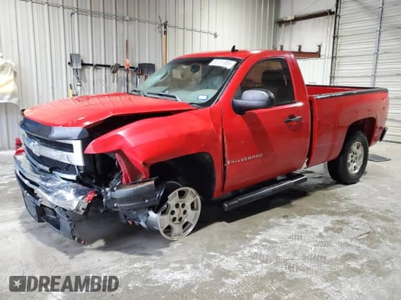 2009 Chevrolet Silverado 1500 Work Truck with VIN 1GCEC14X69Z196819, listed as a Copart auction lot 55151385 with 130,984 mi miles and Salvage title. Bid and sale history available at DreamBid. Image 1.