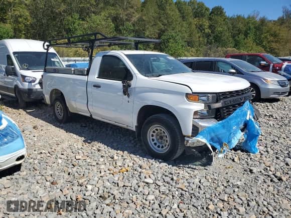 2021 Chevrolet Silverado 1500 Work Truck with VIN 3GCNWAEH9MG326342, listed as a Copart auction lot 84003785 with 104,694 mi miles and Clean title. Bid and sale history available at DreamBid. Image 4.