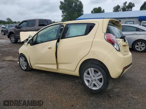 2014 Chevrolet Spark LT with VIN KL8CD6S97EC439193, listed as a Copart auction lot 69735255 with Not provided miles and Salvage title. Bid and sale history available at DreamBid. Image 2.