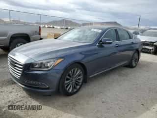 2016 Hyundai Genesis 3.8L with VIN KMHGN4JE8GU113288, listed as a Copart auction lot 39217054 with 88,798 mi miles and . Bid and sale history available at DreamBid. Image 1.