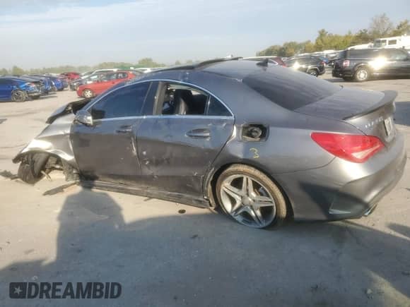 2014 Mercedes-Benz CLA 250 with VIN WDDSJ4GB3EN117107, listed as a Copart auction lot 82452815 with 153,503 mi miles and Salvage title. Bid and sale history available at DreamBid. Image 2.