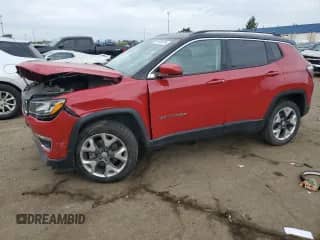 2019 Jeep Compass Limited with VIN 3C4NJDCB9KT645789, listed as a Copart auction lot 74236754 with 75,935 mi miles and Salvage title. Bid and sale history available at DreamBid. Image 1.