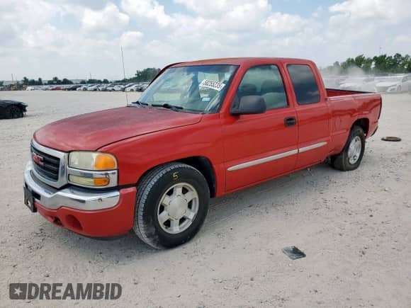 2005 GMC Sierra 1500 SLE z VIN 1GTEC19V05Z203233, wystawiony jako Copart lot #58255235 z przebiegiem 156 429 mil mil oraz Szkoda całkowita • Salvage title. Historia ofert i sprzedaży dostępna na DreamBid. Obrazek 1.