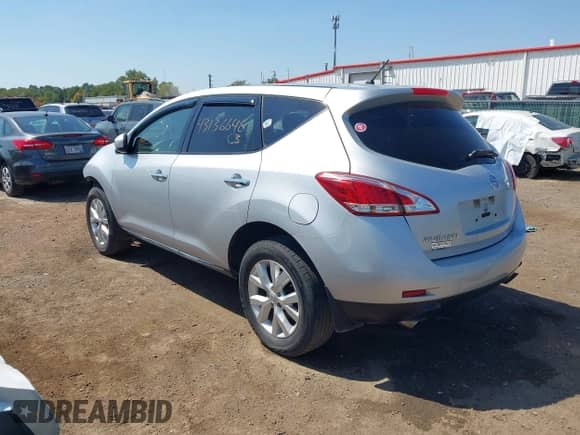 2014 Nissan Murano LE with VIN JN8AZ1MW8EW525248, listed as a IAAI auction lot 43136646 with 168,700 mi miles and . Bid and sale history available at DreamBid. Image 3.