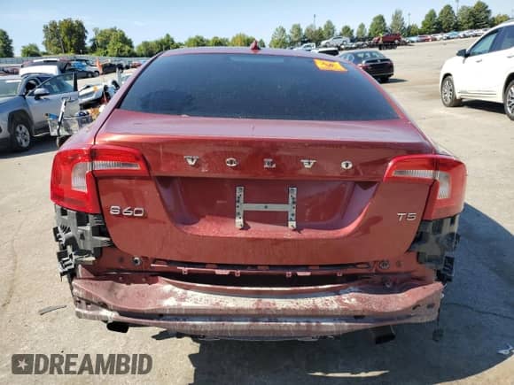 2015 Volvo S60 T5 Drive-E Premier with VIN YV140MFK7F1348859, listed as a Copart auction lot 72071985 with Not provided miles and Salvage title. Bid and sale history available at DreamBid. Image 6.
