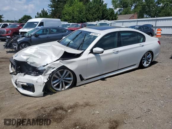 2017 BMW 7 Series ALPINA B7 xDrive with VIN WBA7F2C53HG421419, listed as a Copart auction lot 66275035 with Not provided miles and Salvage title. Bid and sale history available at DreamBid. Image 1.