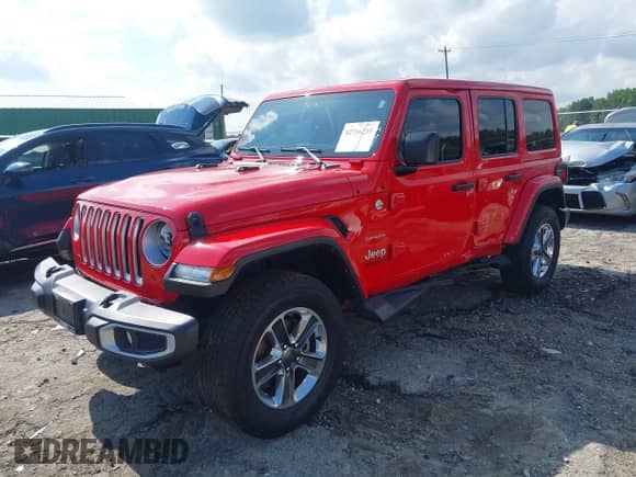 2021 Jeep Wrangler Unlimited Sahara High Altitude с VIN 1C4HJXEN2MW761970, выставлен на аукционе IAAI как лот 42716235 с пробегом 54 691 миль миль и . История ставок и продаж доступна на DreamBid. Изображение 2.