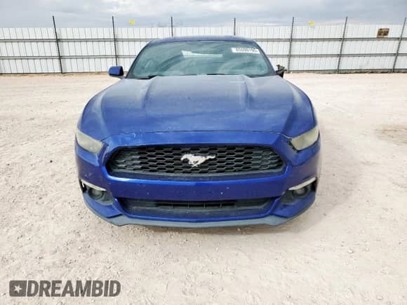 2015 Ford Mustang V6 with VIN 1FA6P8AM1F5337803, listed as a Copart auction lot 85590195 with 57,660 mi miles and Salvage title. Bid and sale history available at DreamBid. Image 5.