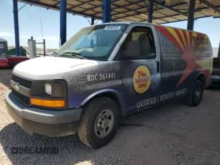 2011 Chevrolet Express Cargo с VIN 1GCWGFCA7B1154750, выставлен на аукционе Copart как лот 56988595 с пробегом 258 974 миль миль и Списание • Salvage title. История ставок и продаж доступна на DreamBid. Изображение 1.