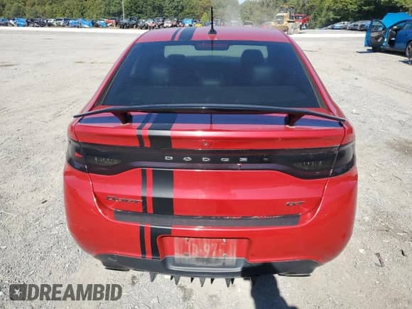 2015 Dodge Dart GT with VIN 1C3CDFEB4FD166610, listed as a Copart auction lot 85134465 with 72,454 mi miles and Salvage title. Bid and sale history available at DreamBid. Image 6.