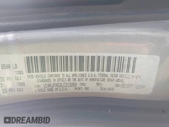 2020 Jeep Grand Cherokee Altitude с VIN 1C4RJFAG3LC313260, выставлен на аукционе IAAI как лот 42802072 с пробегом 48 819 миль миль и . История ставок и продаж доступна на DreamBid. Изображение 9.