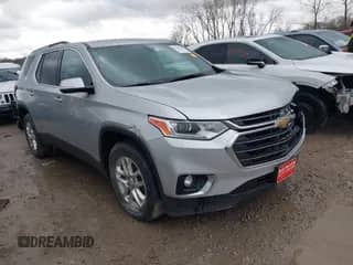 2018 Chevrolet Traverse LT Cloth z VIN 1GNERGKW8JJ104647, wystawiony jako IAAI lot #41942646 z przebiegiem 94 745 mil mil oraz . Historia ofert i sprzedaży dostępna na DreamBid. Obrazek 1.