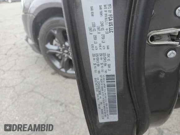 2018 Dodge Journey Crossroad с VIN 3C4PDDGG9JT386385, выставлен на аукционе Copart как лот 85702475 с пробегом 109 297 миль миль и Списание • Salvage title. История ставок и продаж доступна на DreamBid. Изображение 12.