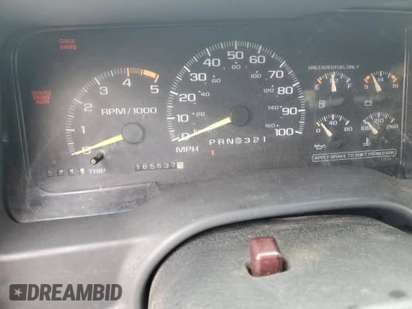 1995 Chevrolet Tahoe with VIN 1GNEK13K9SJ451466, listed as a Copart auction lot 59164545 with 165,537 mi miles and Salvage title. Bid and sale history available at DreamBid. Image 9.