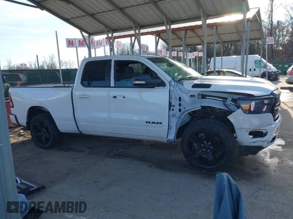 2022 Ram 1500 Big Horn with VIN 1C6RRFBG8NN263624, listed as a IAAI auction lot 41034883 with 42,409 mi miles and . Bid and sale history available at DreamBid. Image 14.